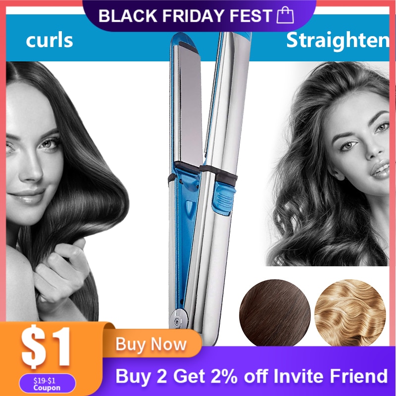 Flat irons Straighteners Hair Straightener Pro Nano Titanium Baby Optima Iron Plate Hair Straightening Electric Hair Styler