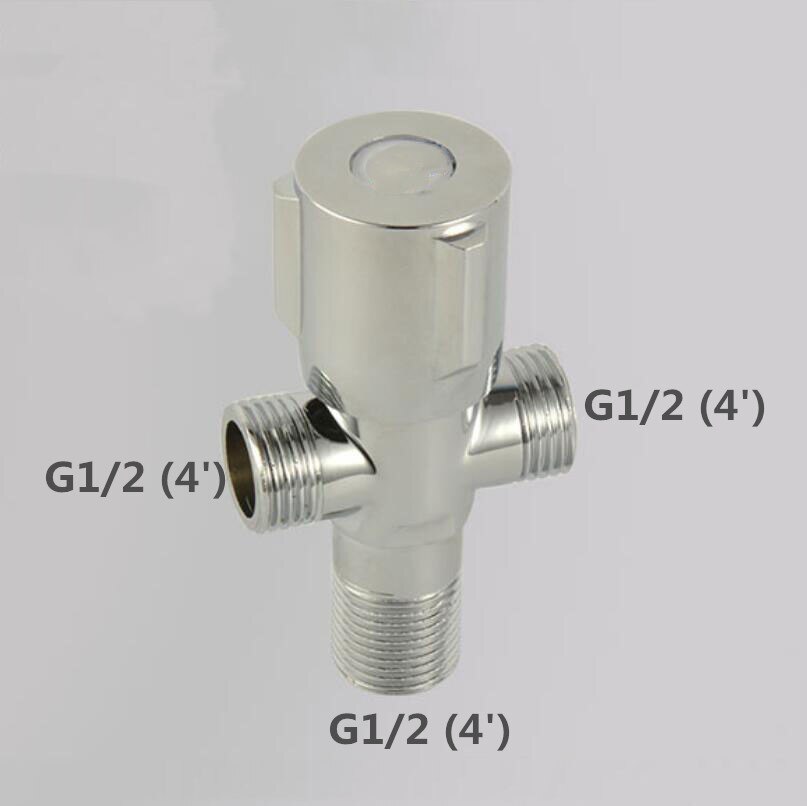 G1/2*1/2 Double Outlet Brass Cold Water Angle Valve Kitchen Bathroom Accessories Water Heater Angle Valves