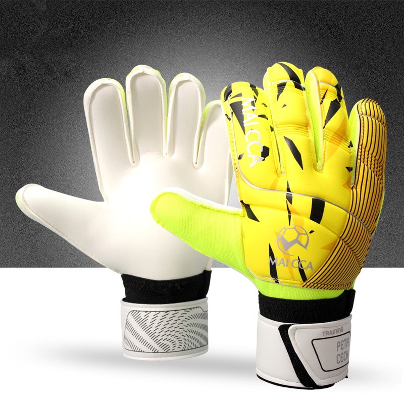 Guantes de látex gruesos profesionales para adultos, Manoplas de portero de fútbol, protectores de dedos, Manoplas de portero de fútbol, novedad