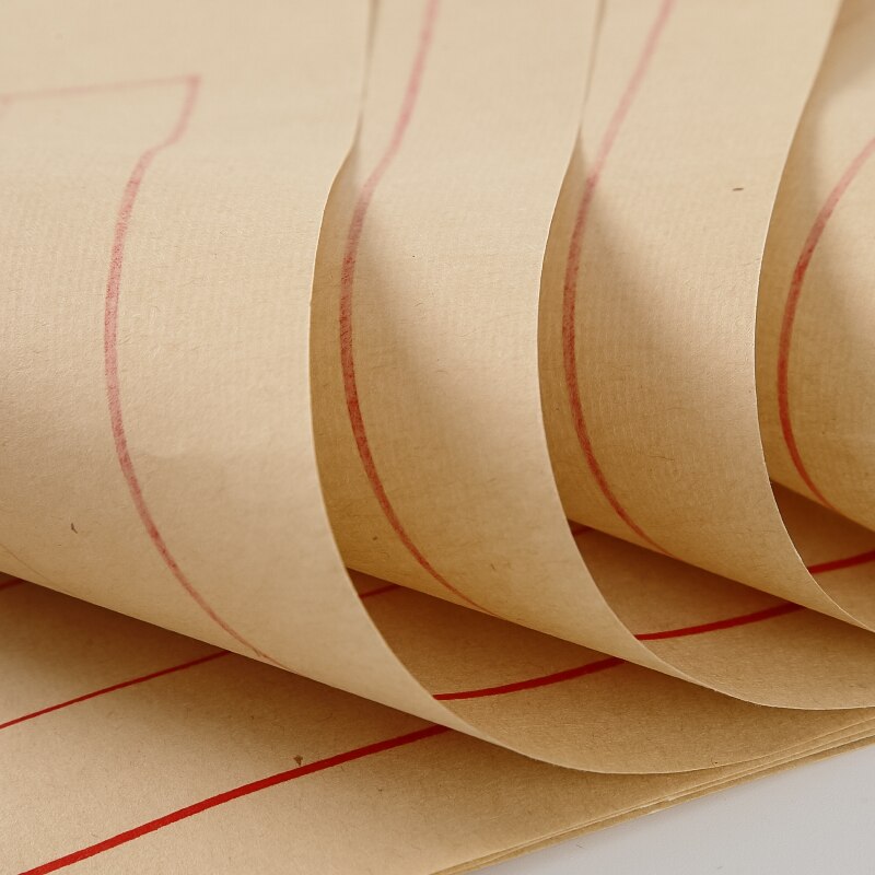 Chinese Calligraphy Stationery Brush Ink Antique Half-Ripe Xuan Paper Handwriting Rice Paper for Calligraphy Lover Beginner