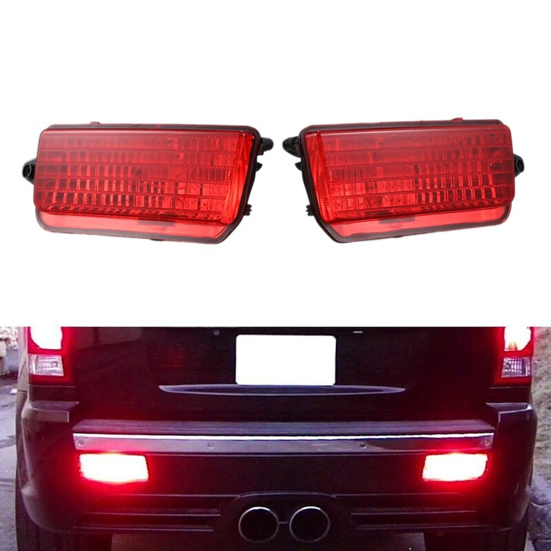 2 uds luz trasera parachoques faros antiniebla lámparas de conducción 55156102AA 55156103AA para Jeep Grand Cherokee 2005