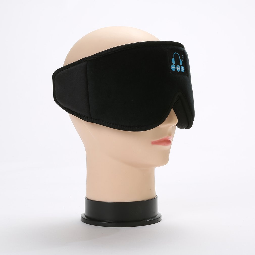 5.0 Draadloze Stereo Oortelefoon 3D Slaap Masker Hoofdband Slaap Zachte Oordopjes Slapen Oogmasker Muziek Headset