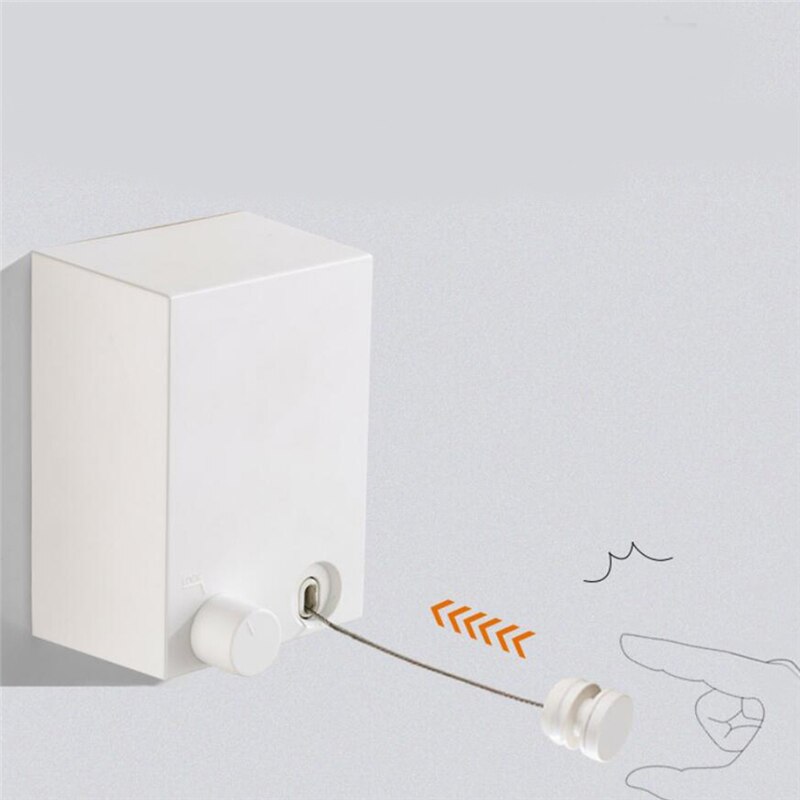 Telescopic Clothesline Stainless Steel Indoor Drying Rack Closet Storage Invisible Drying Rack Household Clothesline