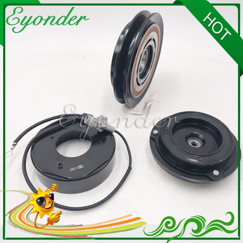 A/C Air Conditoning Compressor Magnetic Electromagnetic Clutch Pulley set PV1 10PA15 for MITSUBISHI PAJERO NH PAJERO NJ