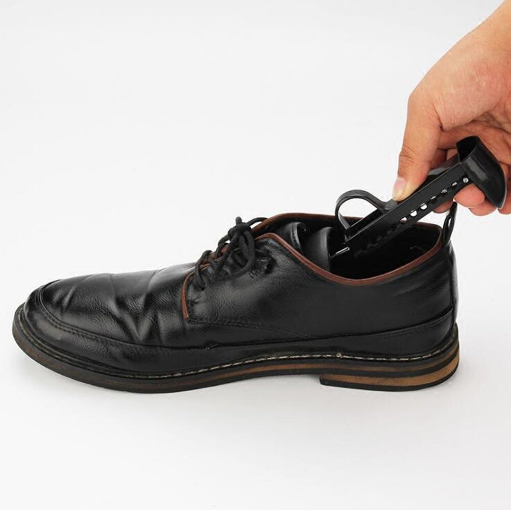 #20 1 Pair Men Plastic Shoe Tree Stretcher Boot Holder Shaper Automatic Support For Men Women Plastic Spring
