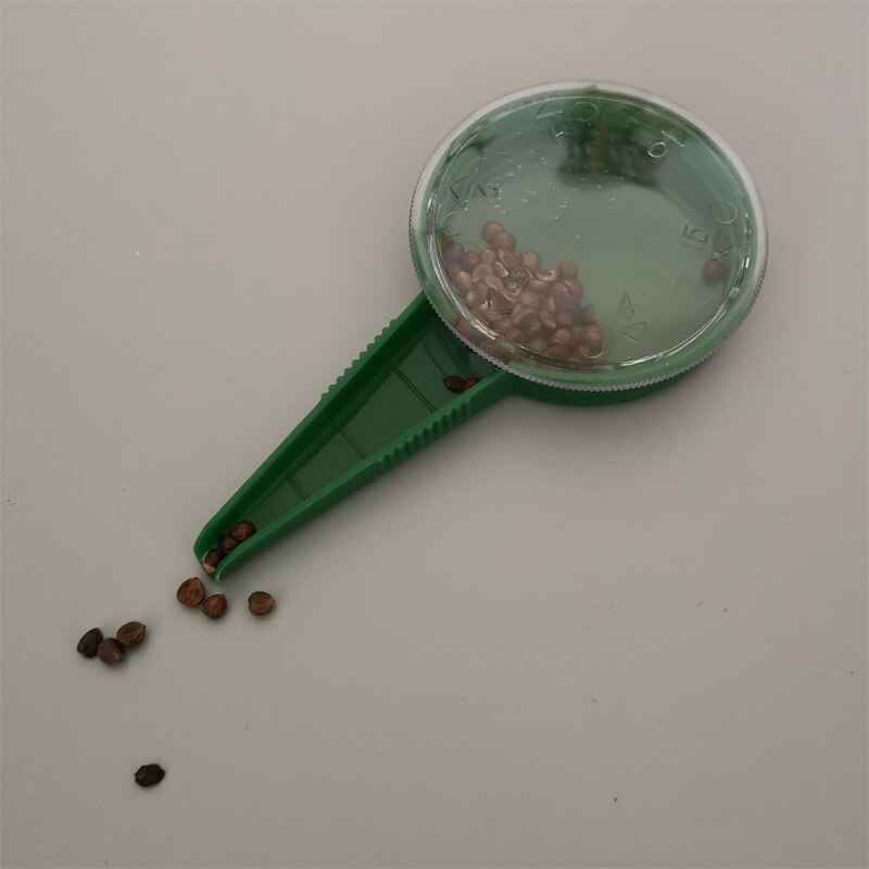 Seed Sower Planter Gardening Supplies Hand Held Flower Plant Vegetable Seeds Disseminators Gardening Tools: dark green