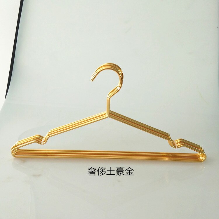 40cm guld stærke metaltrådbøjler tøjbøjler, klædebøjle, standard dragtbøjler (20 stk / lot): 3