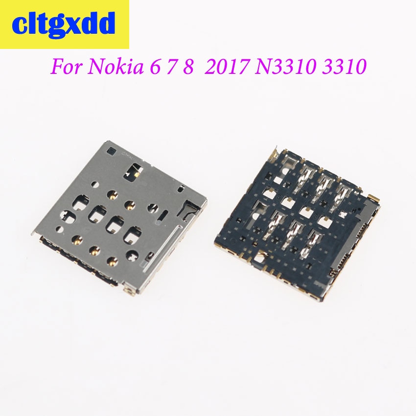 Cltgxdd Voor Nokia 6 7 8 N6 N7 N8 N3310 3310 Sim Card Reader Slot Houder Socket Connector