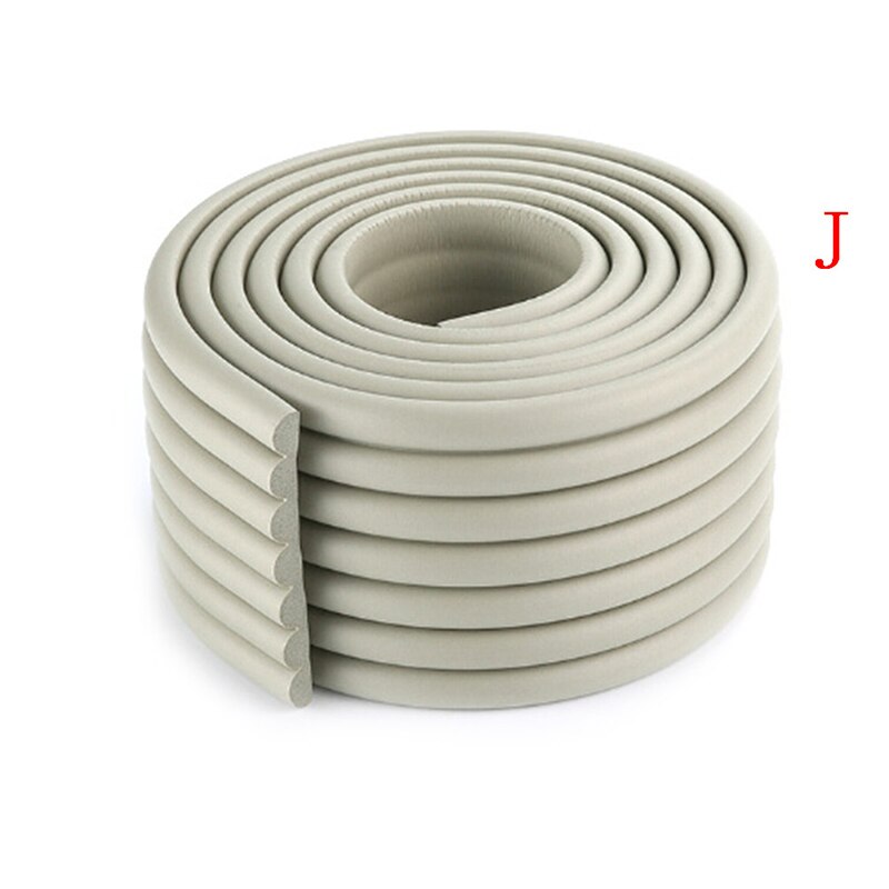 2M Kind Bescherming Tafel Guard Strip Kid Bescherming Corner Protector Baby Veiligheid Guards Edge Guards Effen Hoek Rubberen Bumper: J