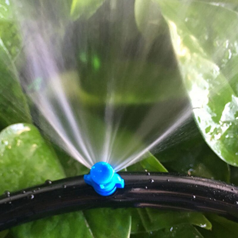 Atomización de refracción de 180 grados, 50 Uds. Por paquete de microaspersores simples, para jardinería, riego por ahorro de agua, 90, 360