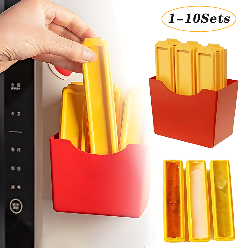 1-10Sets French Fries Ice Cube Mold Long Bar Silicone Tray for Freezer Homemade Ice Sticks Cocktail Maker BPA Free Kitchen Tools
