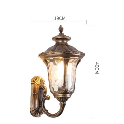Outdoor Wandlamp Waterdichte Europese Villa Antieke Tuin Gangpad Binnenplaats Lamp Outdoor Wandlamp Led: Bronze
