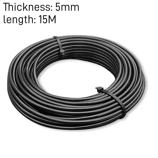 Cuerda de alambre de acero especial para gimnasio, Cable de Fitness de 5/6mm de espesor, accesorios de máquina de polea, accesorio de cuerda de alambre de acero resistente para el hogar: Negro