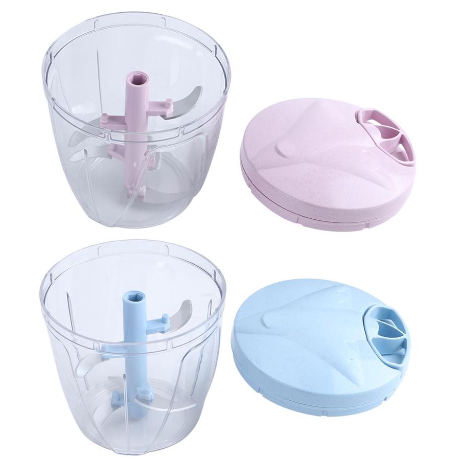 900ML Multi Function Meat Chopper Hand-Pulled Meat Mincer Mincer Mixer Blender to Chop Meat Fruit Vegetable Nuts Shredders