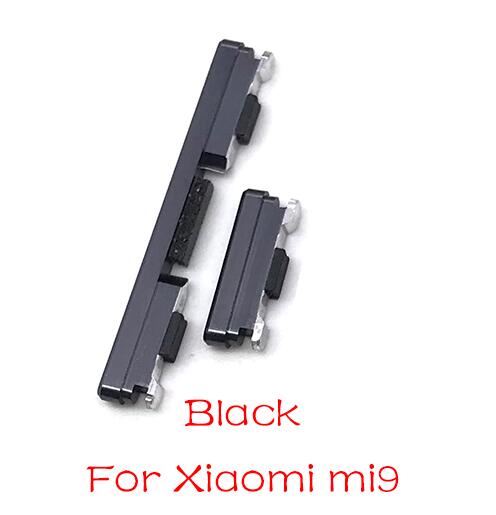 Side Power Key +Volume Button For Xiaomi Mi A2 6 6X 9 8 Lite Max Note 3 Play Parts: Mi9 Black