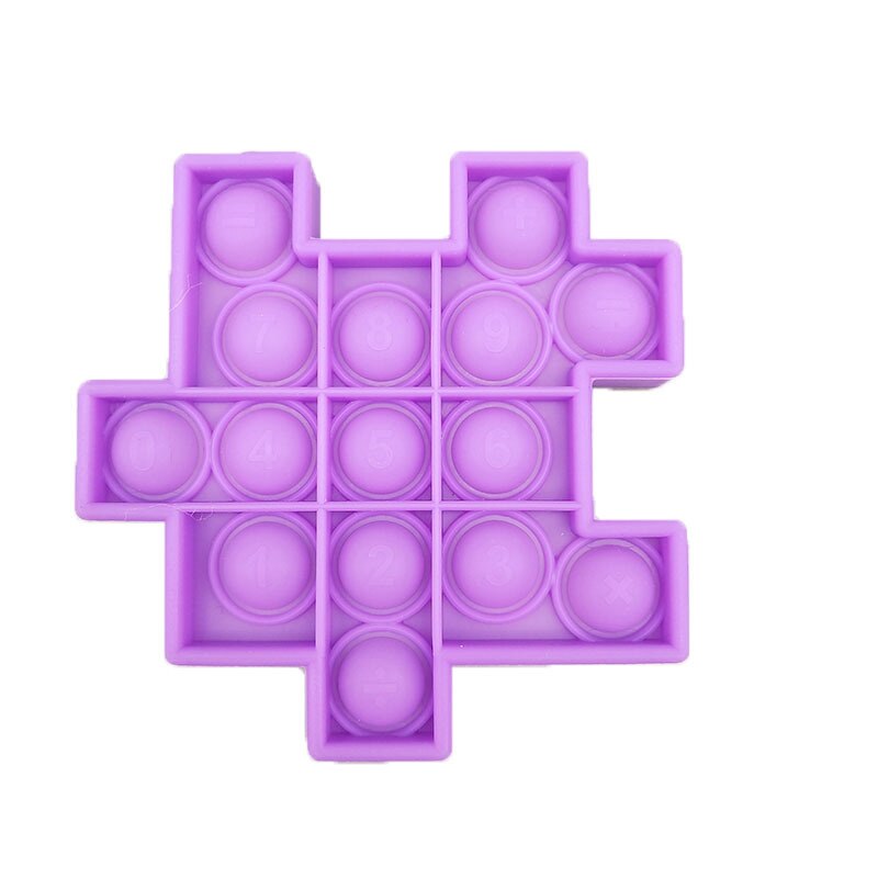 Cube Toy Silicone Press Ball DIY Combination Box Children's Decompression Adult Desktop Office Decompression Toys: Purple