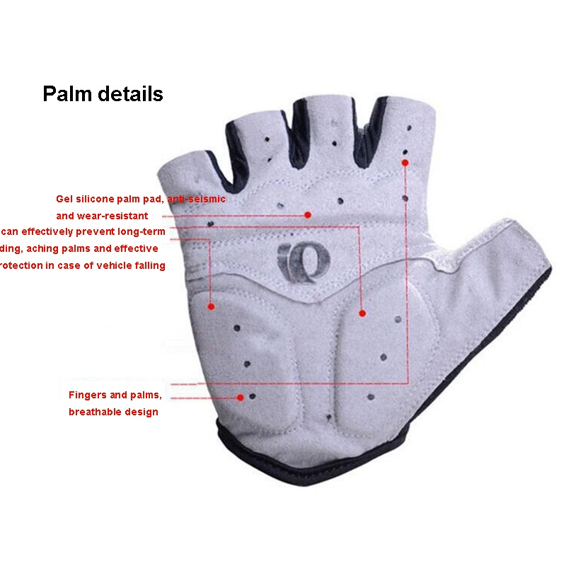 Fietsen Anti-Slip Anti-Zweet Mannen Vrouwen Half Vinger Handschoenen Ademend Anti-Shock Sport Handschoenen Fiets fiets Handschoen