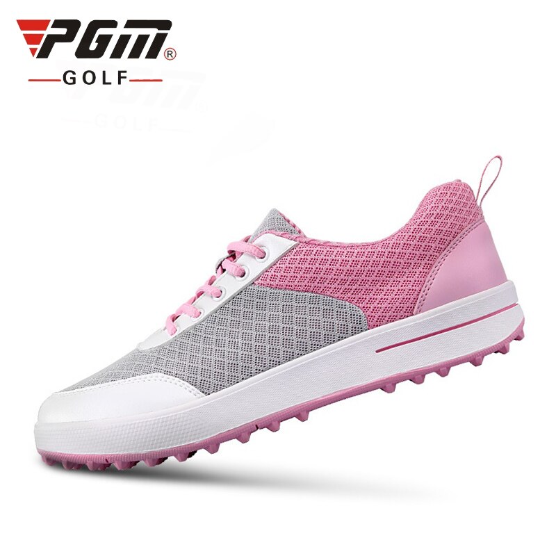 Pgm dames golfschoenen dames mesh net ademende golf tennis sneakers vetersluiting antislip lichtgewicht schoenen  b2855