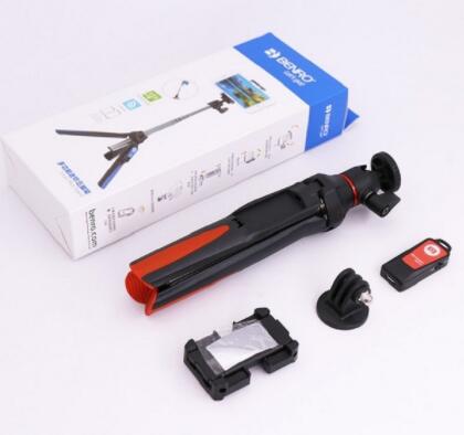 Benro mefoto  mk10 bluetooth selfie stick kolmijalka monopod 3 in 1 omakuva iphonelle huawei samsung gopro 7 6 5: Oranssi