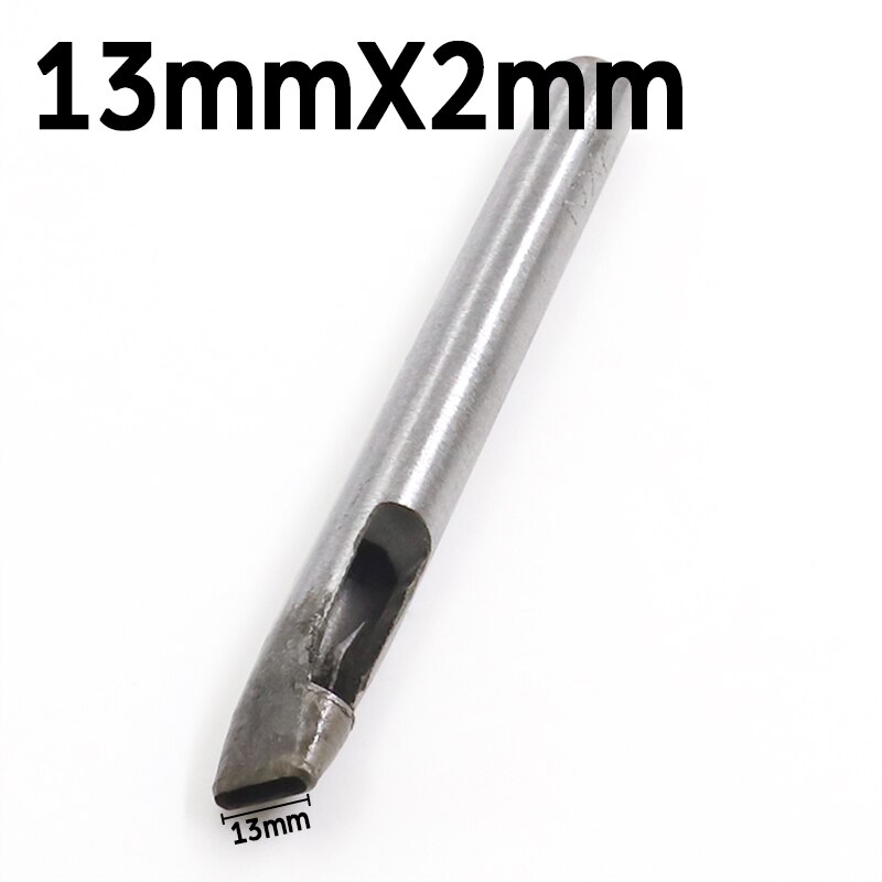 Leder Elliptischen Loch Punch Oval Winkel Abstand Gürtel Stanzen Werkzeuge DIY Handwerk Leder Puncher Loch Bohren Werkzeug Kunststoff Werkzeuge: 13mmX2mm