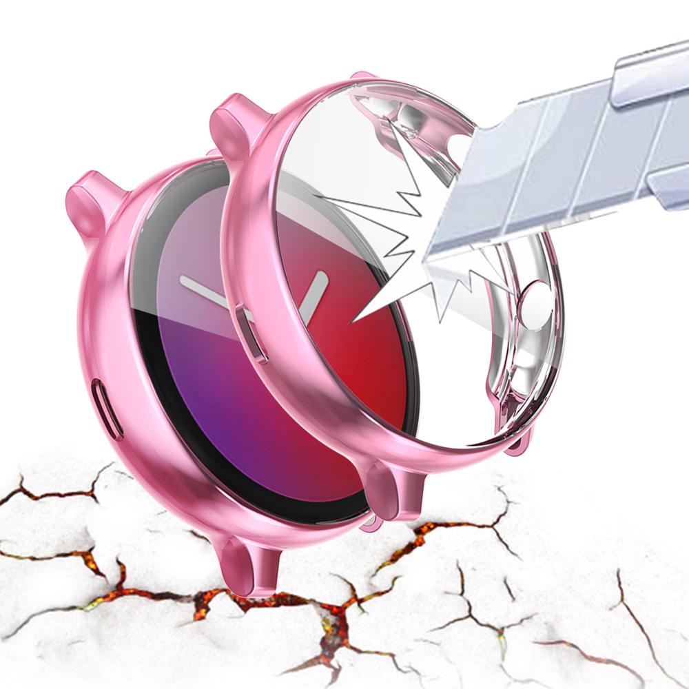 Screenprotector voor samsung galaxy watch active 2, ultradunne zachte siliconen volledige beschermhoes voor galaxy active 40/44mm