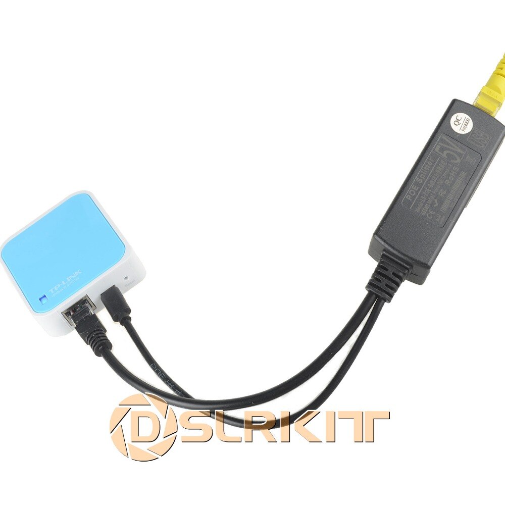 Dslrkit Actieve Poe Splitter Power Over Ethernet 48V Naar 5V 2.4A Micro Usb 4 Raspberry Pi (4 stuks)