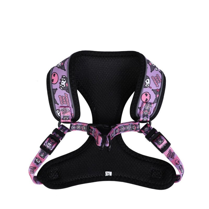 Pet Dog Harness Set Purple Print Reflective Pet Harnesses For Dogs Puppy Breathable Cat Harness And Leash Sets Cat Leash