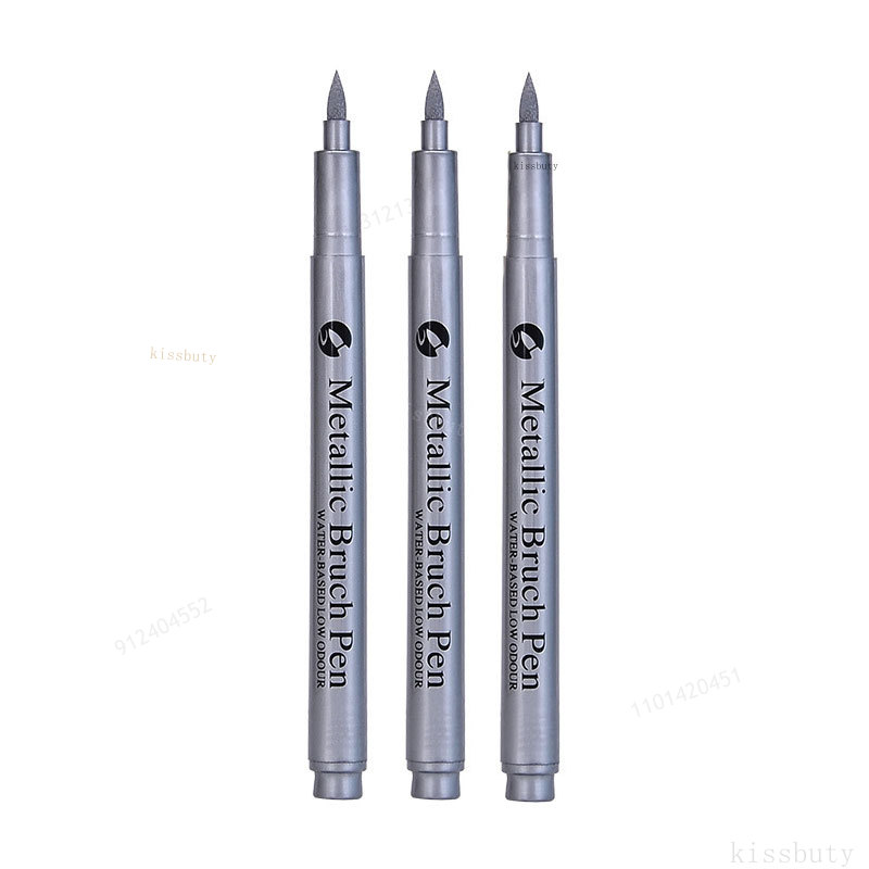 Rotulador metálico resaltado, rotulador de pintura permanente impermeable blanco dorado para roca, taza, cerámica, vidrio, suministros de pintura DIY