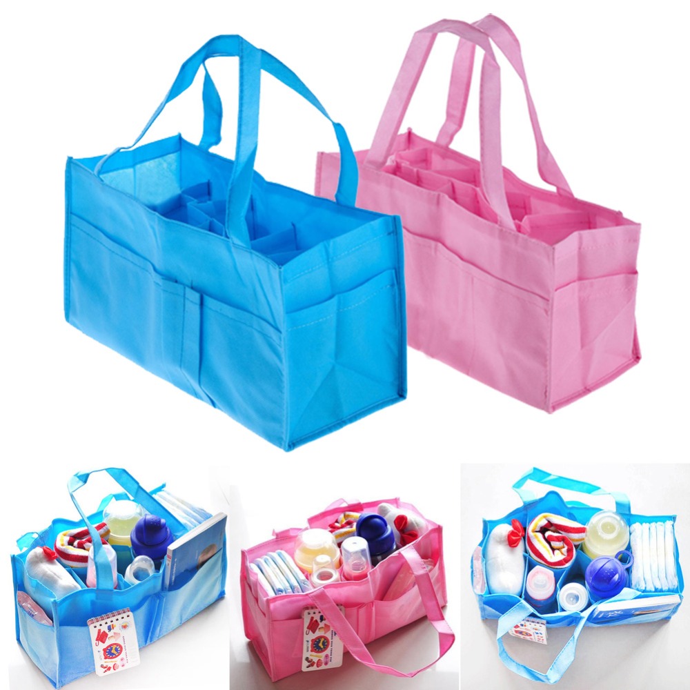 2 Kleuren Portable Baby Luier Nappy Changing Bag Inserts Handtas Organizer Pouch Opslag Innerlijke Luiers Fles Opslag Mummie Zak