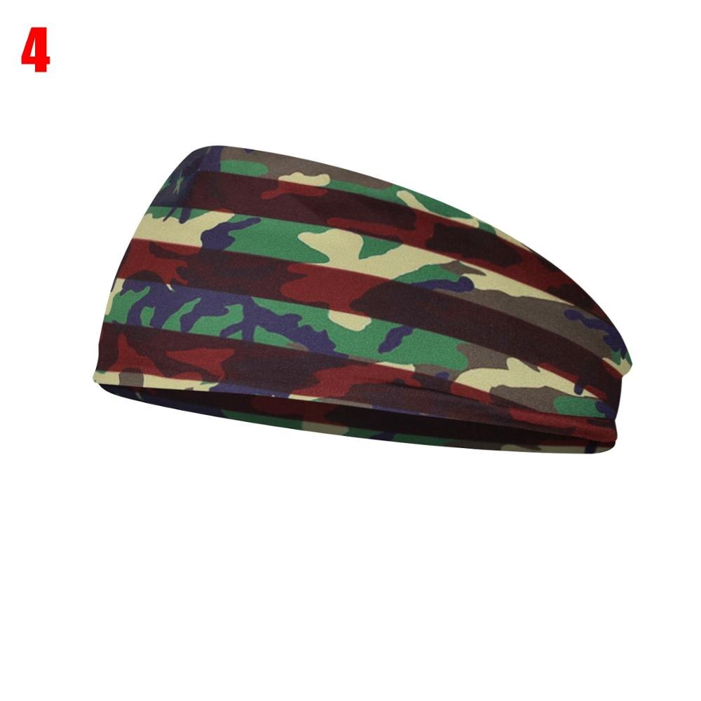 1 pc katteflagg mønster yoga elastiske hårbånd sportshodebånd antiskli slanke svettebånd for treningsstudio fitness hårbånd turban: 4