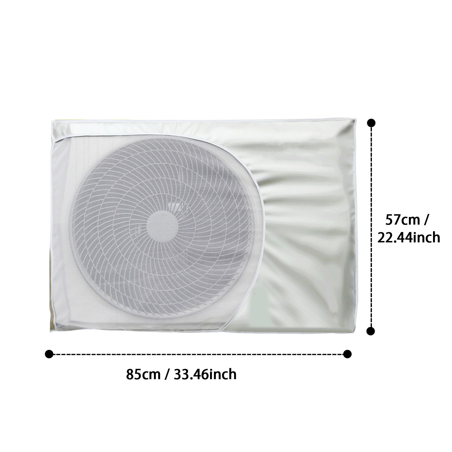 Washing Air Conditioner Cover Outside Window Waterproof Cover Protector Tools for Outdoor Square Air Conditioner Cover AC Cover: L