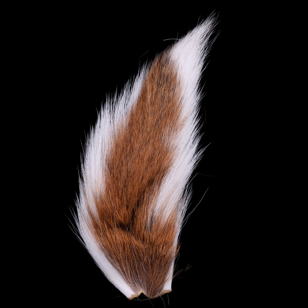 Cola de ciervo grande Northern Bucktail, atado de moscas, pelo largo Premium,