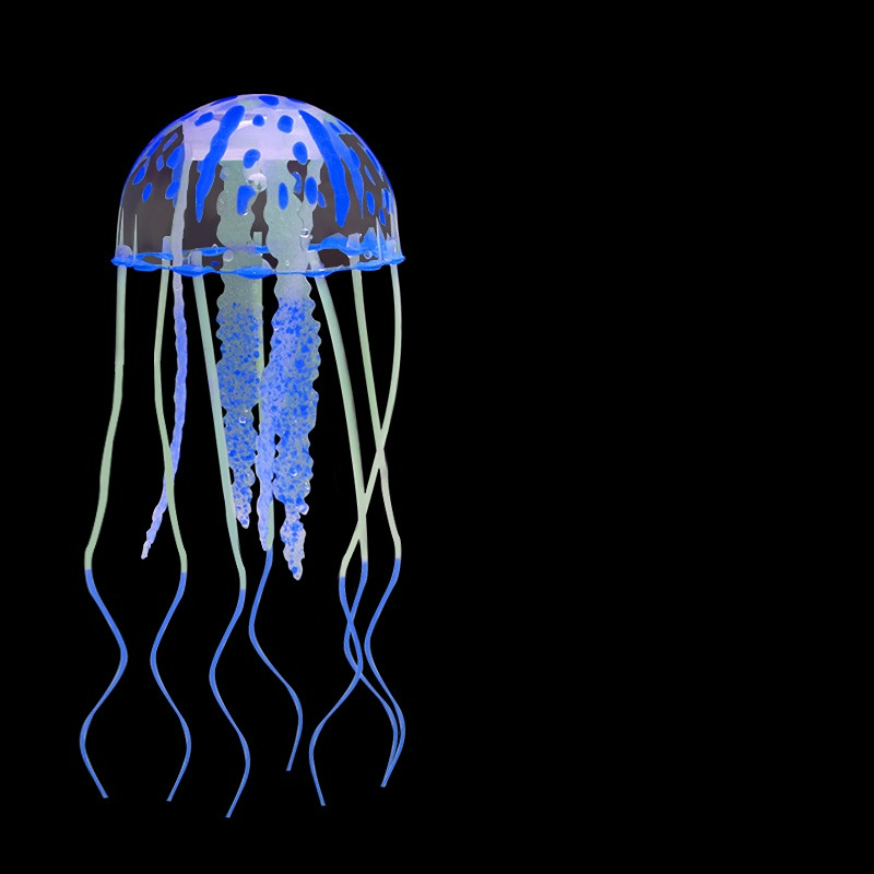 Méduse artificielle vive en Silicone, décor d'aquarium, ornement, matériau en Silicone, paysage aquatique inodore