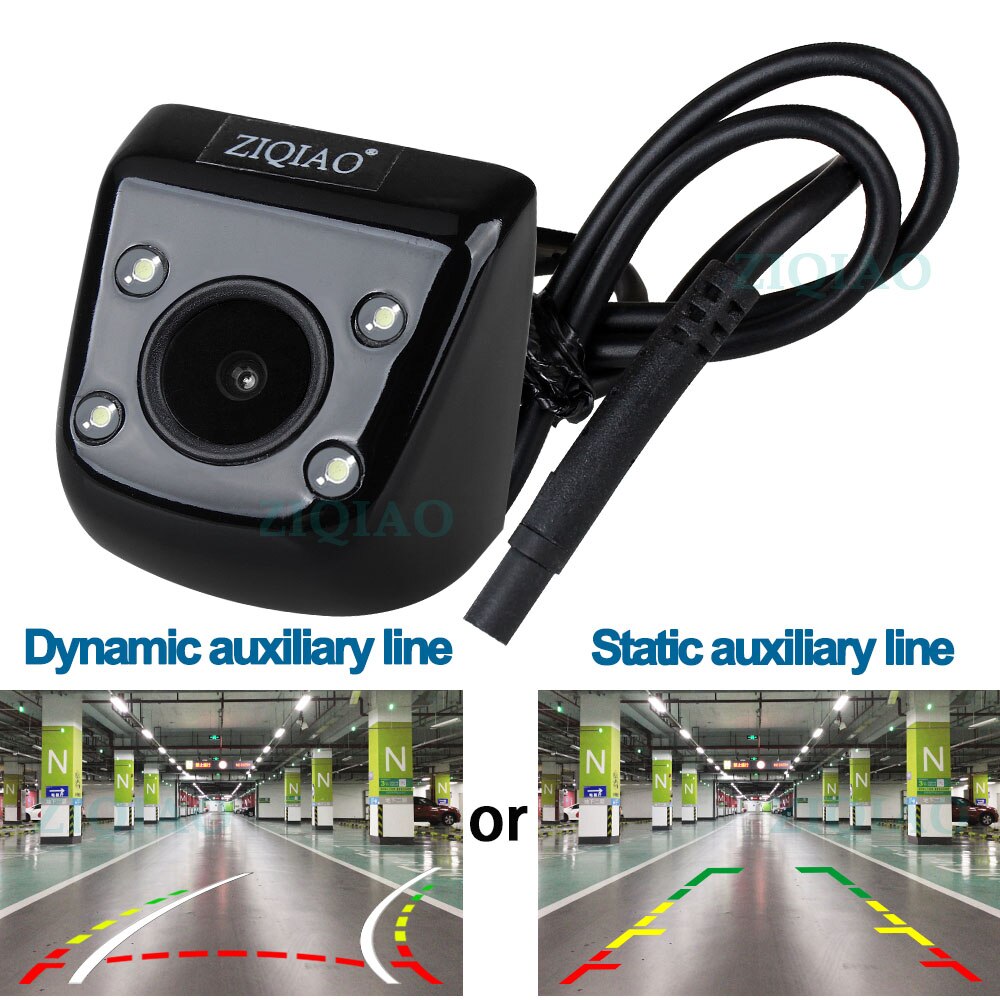 ZIQIAO Auto Infrarot Rückansicht Kamera Universal- HD IR Nachtsicht Parkplatz umkehren Kamera HS009