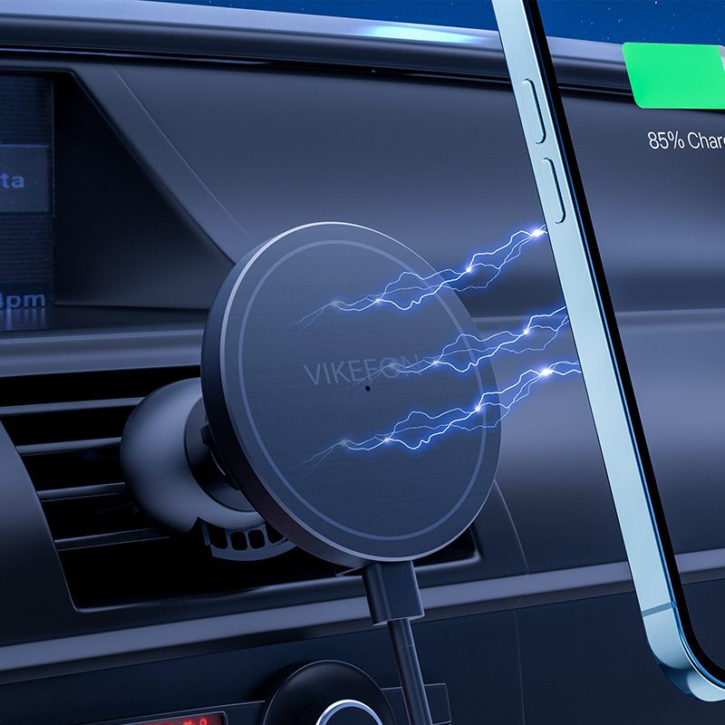 Soporte magnético para móvil de coche, cargador inalámbrico de 30W para iPhone 15, 14, 13, 12 Pro Max, Mini salida de aire, soporte de carga rápida para coche