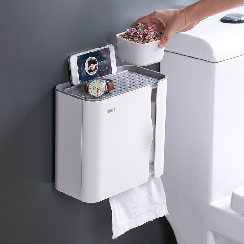 LIROdesign WC-rolhouder Stockholm zwart 370 mm