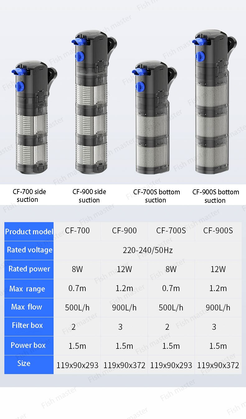 Fish tank aquarium filter barrel box suction automatic gold fish tank circulation feces collection and separation water