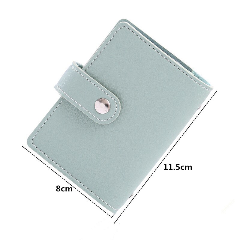 1 tarjetero de cuero PU PURDORED Unisex con 24 ranuras para RFID, tarjetero para tarjetas de crédito para mujer, bolsillo con cremallera, tarjetero de negocios para hombre