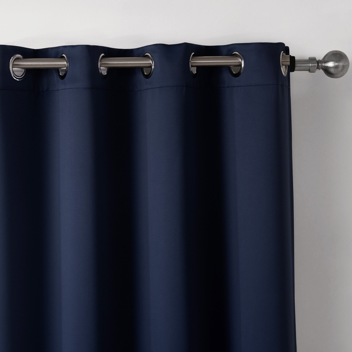Ren farve gardin mørkeblå soveværelse skygge klud gardin bløde husholdningsartikler hjem tekstilprodukter