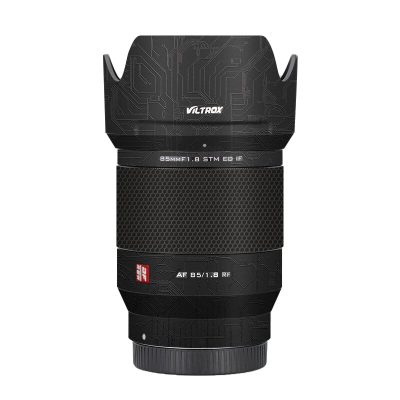 Viltrox AF85F1.8 RF naklejka na obiektyw Viltrox AF 85mm F1.8 RF mocowanie obiektywu skórka kalkomania Premium okłady obudowy ochronna folia: Fantasy Black