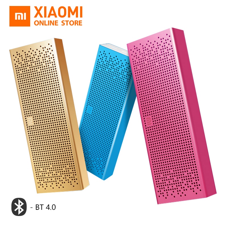 Originele Xiaomi Bluetooth Speaker Mini Wireless Metal Stereo Draagbare MP3 Speler Handsfree Bluetooth 4.0 Voor Xiaomi Vierkante Doos