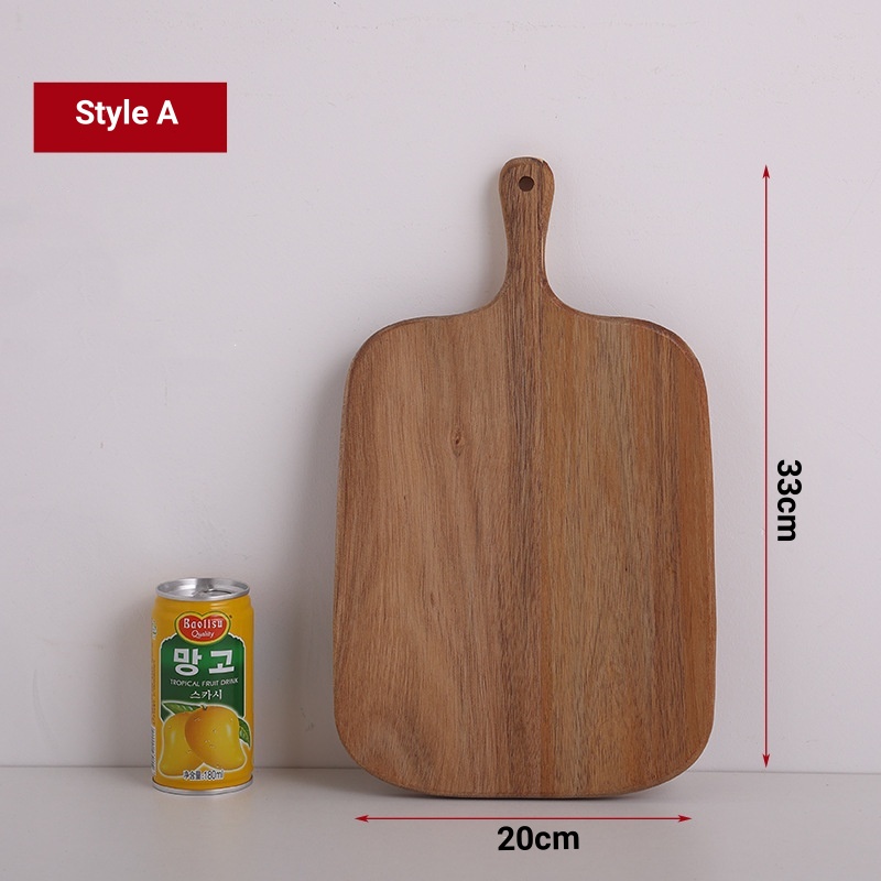 Premium Kitchen Beech Chopping Board: Versatile Wood Block for Pizza, Bread, Fruit, Sushi - a Hanging & Culinary Tool: WHITE