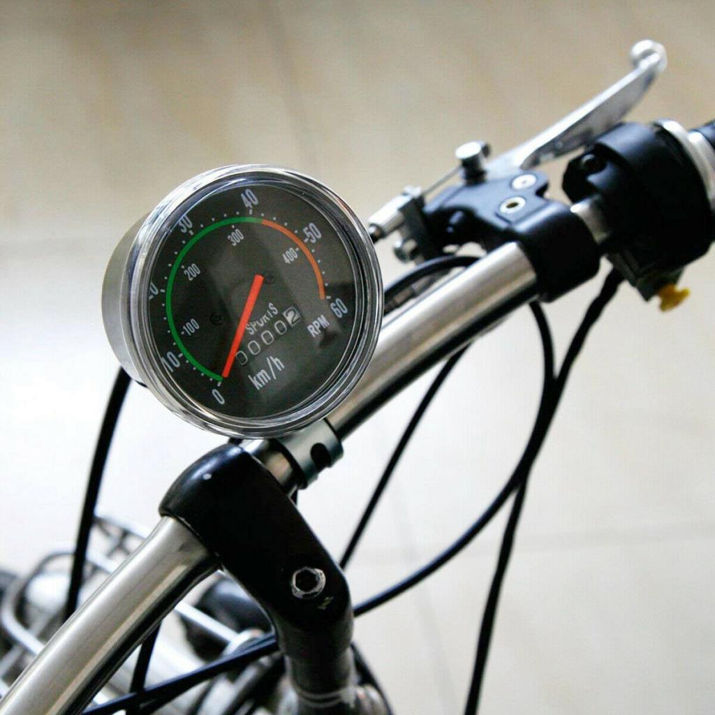 Waterproof Bicycle Bike Speedometer Analog Mechanical Odometer With Hardware Mechanical Speedometer
