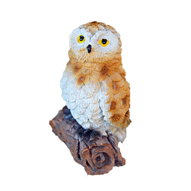 Mini Hoge Imitatie Leuke Uil Kleine Ornamenten Micro Landschap Tuinieren Decoraties Milieuvriendelijke Materialen: C
