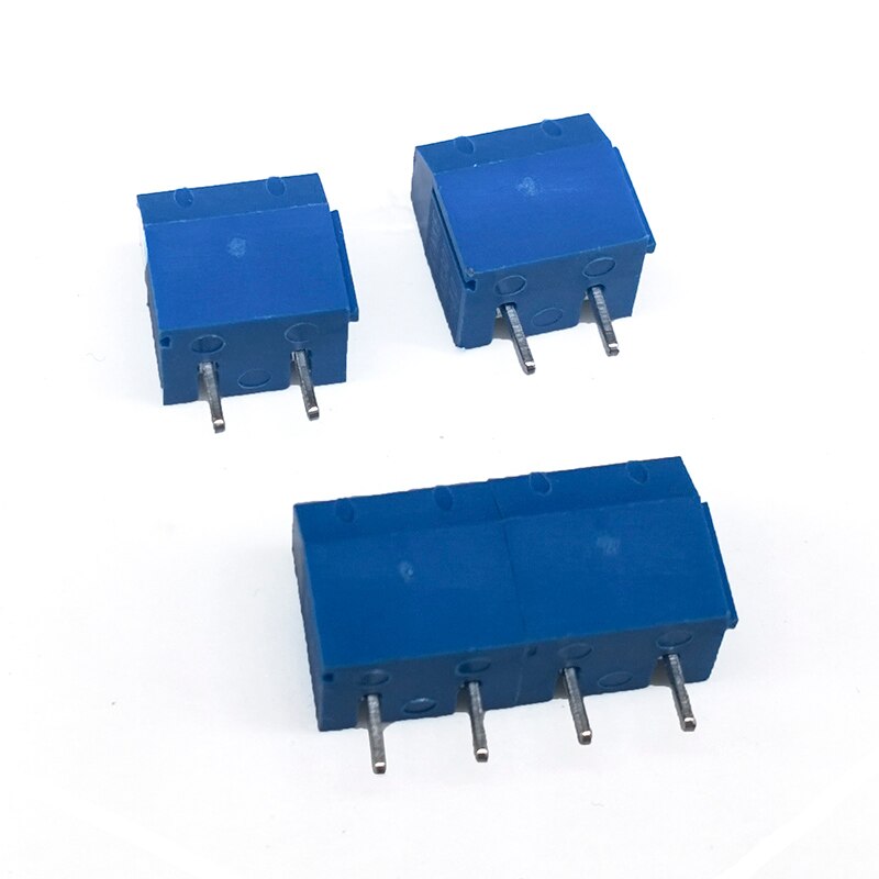 20 stks/partij Terminal Schroef XK/KF301-5.0MM KF301-2P Blok Connectoren PCB 2 Pin Schroef Blokaansluiting
