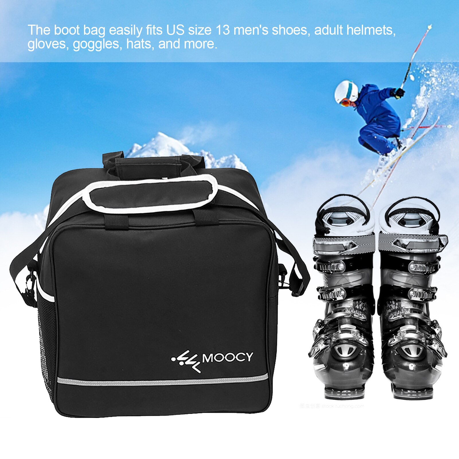 Snowboard e bota saco botas snowboard acolchoado saco de armazenamento mochila de esqui resistente a riscos inverno snowboard caso protetor