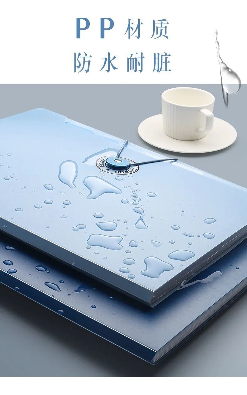 Multi-layer Storage Folder Box Large-capacity File Bag A4 Test Paper Clip Box Transparent Insert Document Organizer Organ Bag