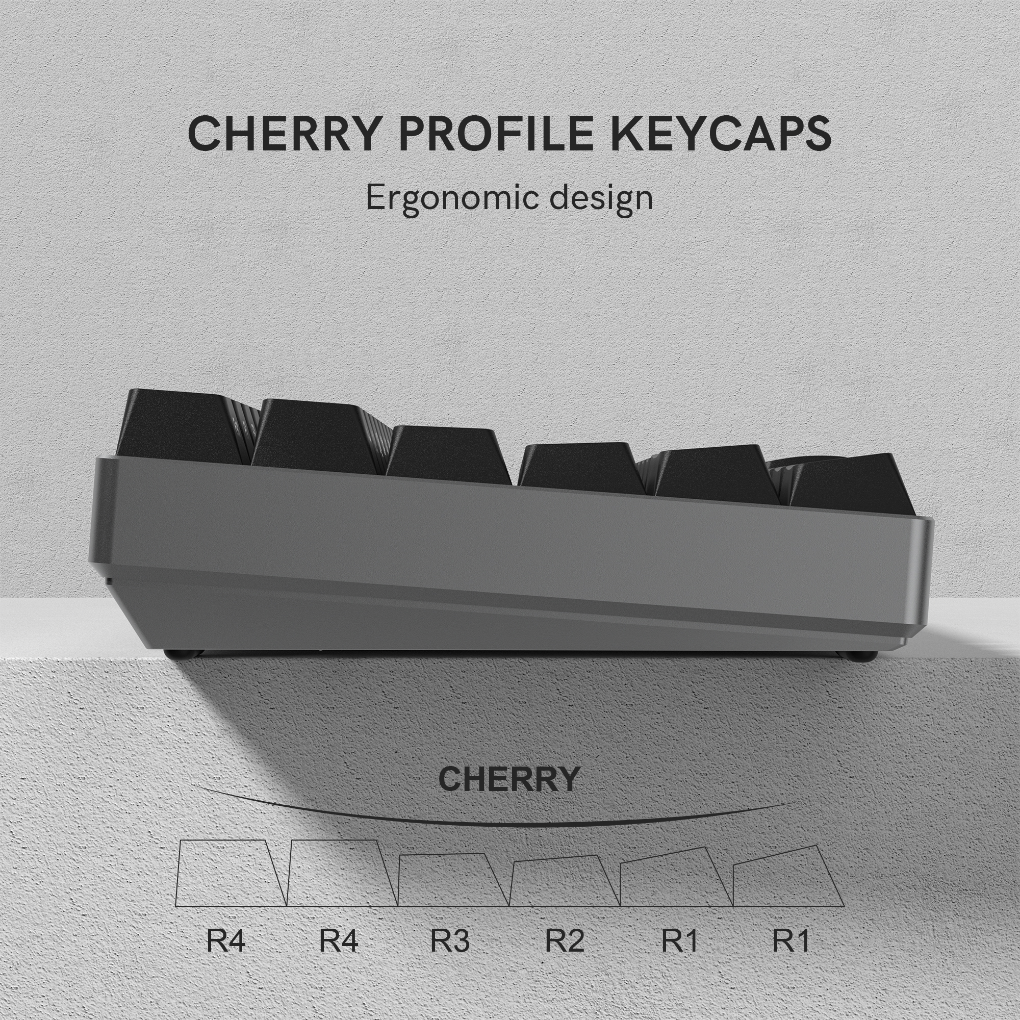 123 Keys Black PBT Keycap Backlit Side Print Double Shot Cherry Profile Key caps for MX Switches Mechanical Gaming Keyboard