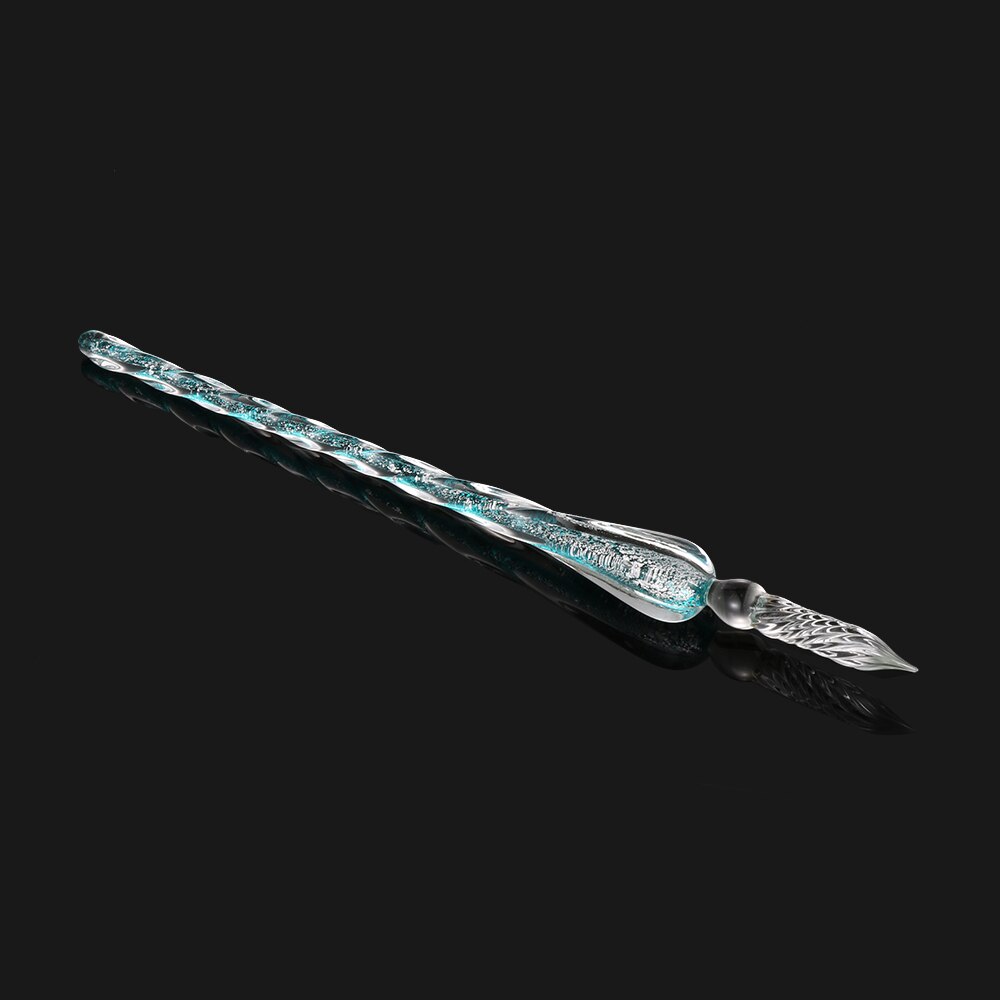 0.7mm Glass Dip Pen Drip Fountain Pens Filling Ink 9 Colors Painting Signature Writing Diy Craft School Stationary: 4