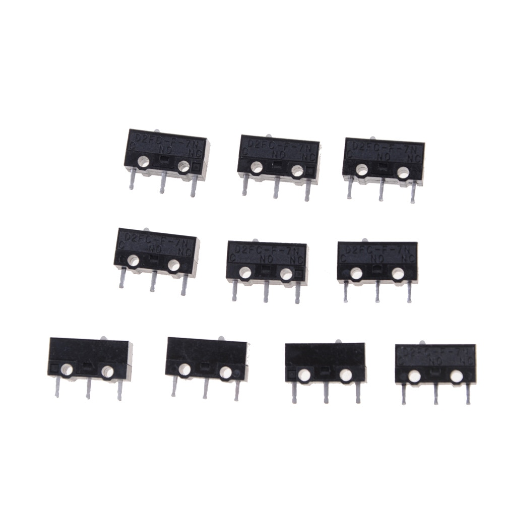 10pcs Authentic OMRON Mouse Micro Switch D2FC-F-7N Mouse Button Fretting D2FC-E-7N D2FC
